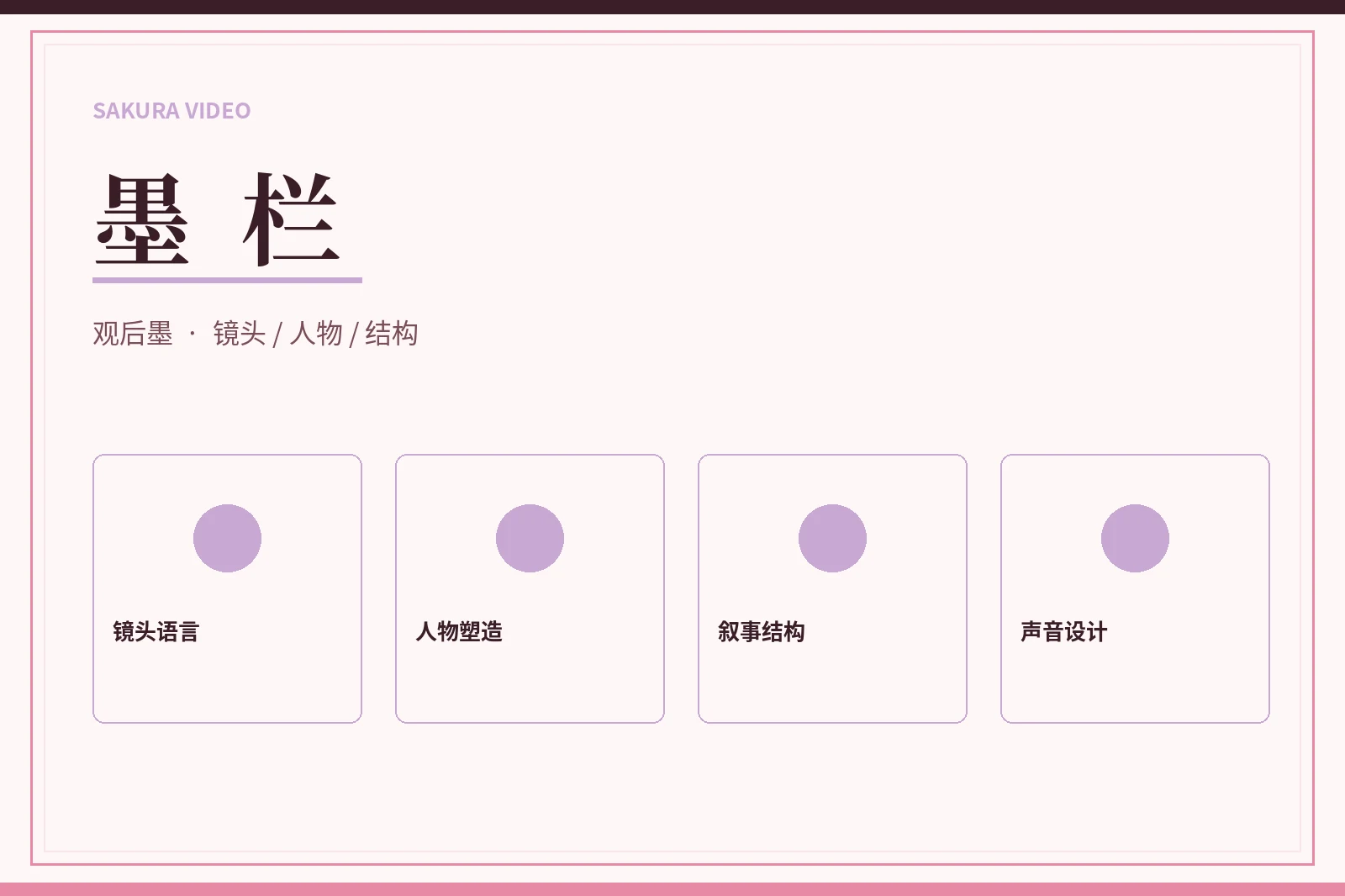 墨栏:把观看感受写成可复用的方法视觉