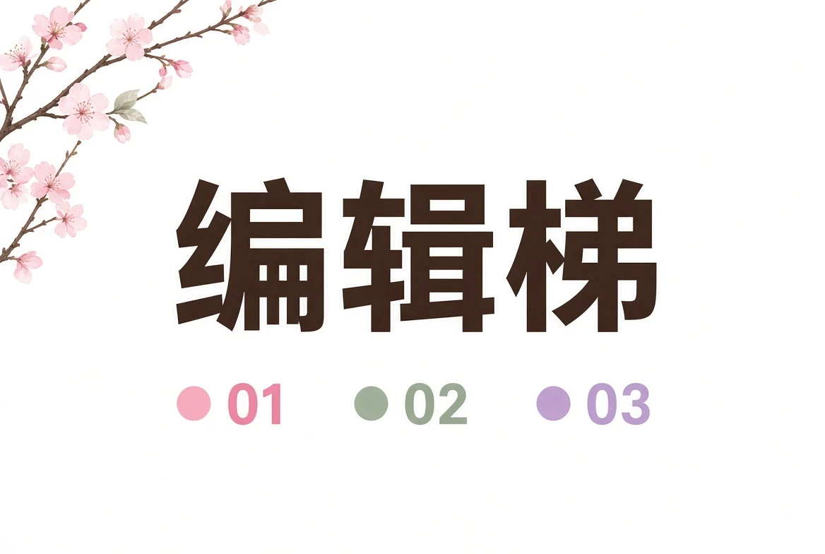 梯栏:用五个编号整理阅读次序视觉
